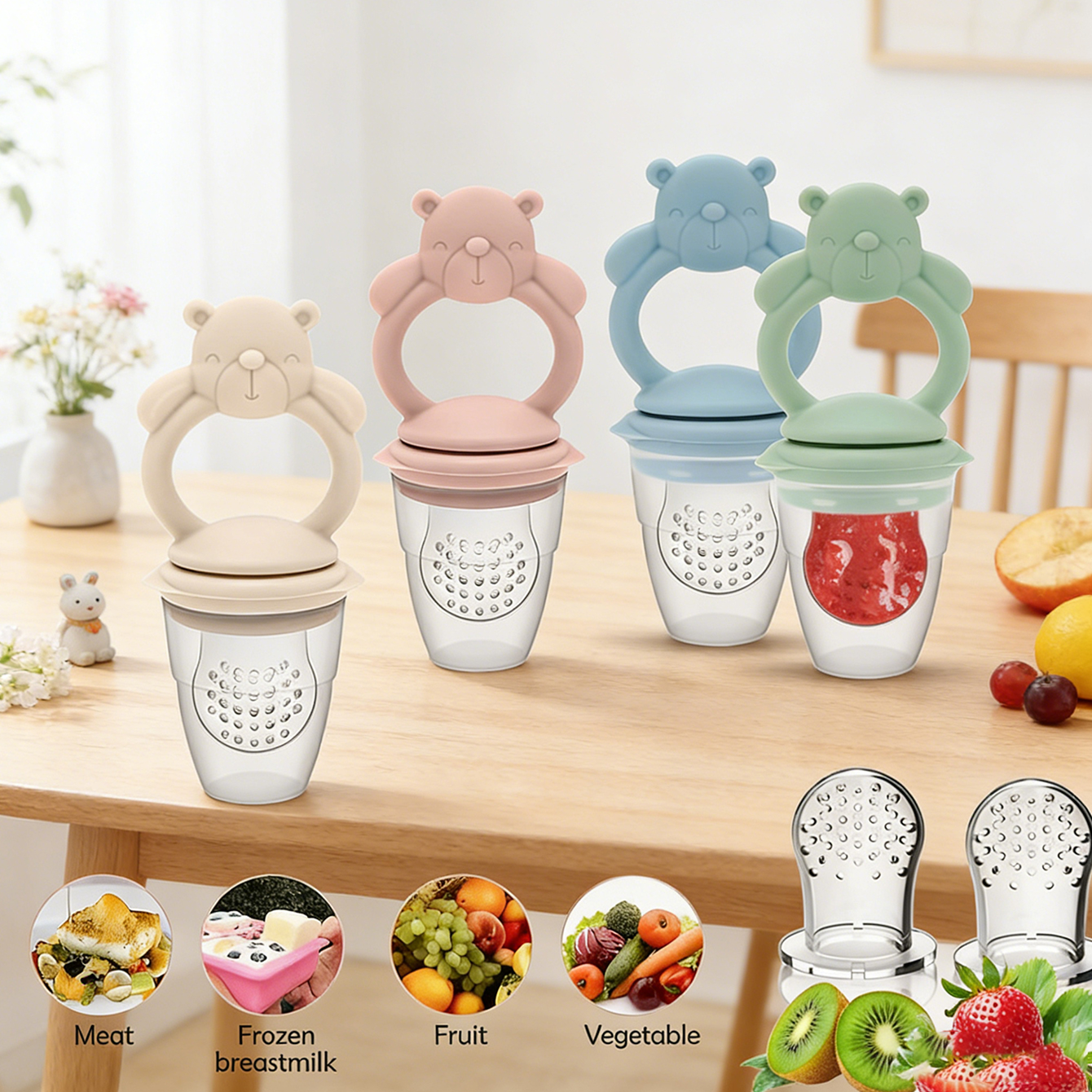 Baby Food For 2 Year Old - Baby Fruit & Food Feeder Pacifier,