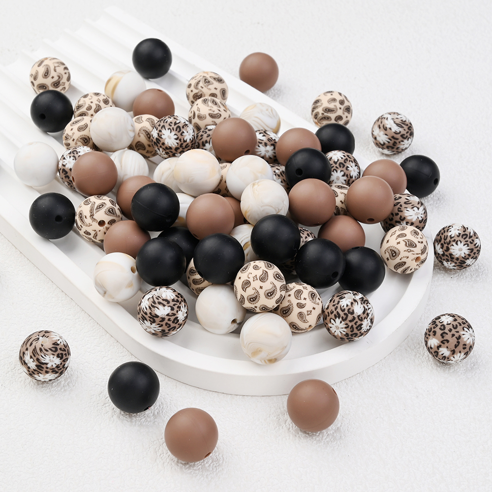 Baby Food Ideas - 29Pcs Leopard Print Silicone Beads Food
