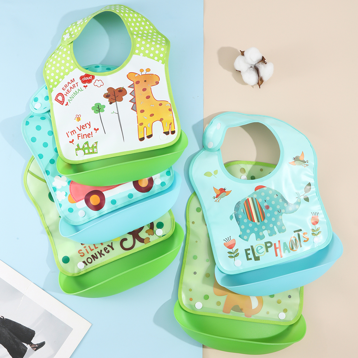Baby Food Set - Baby food bib Baby waterproof bib