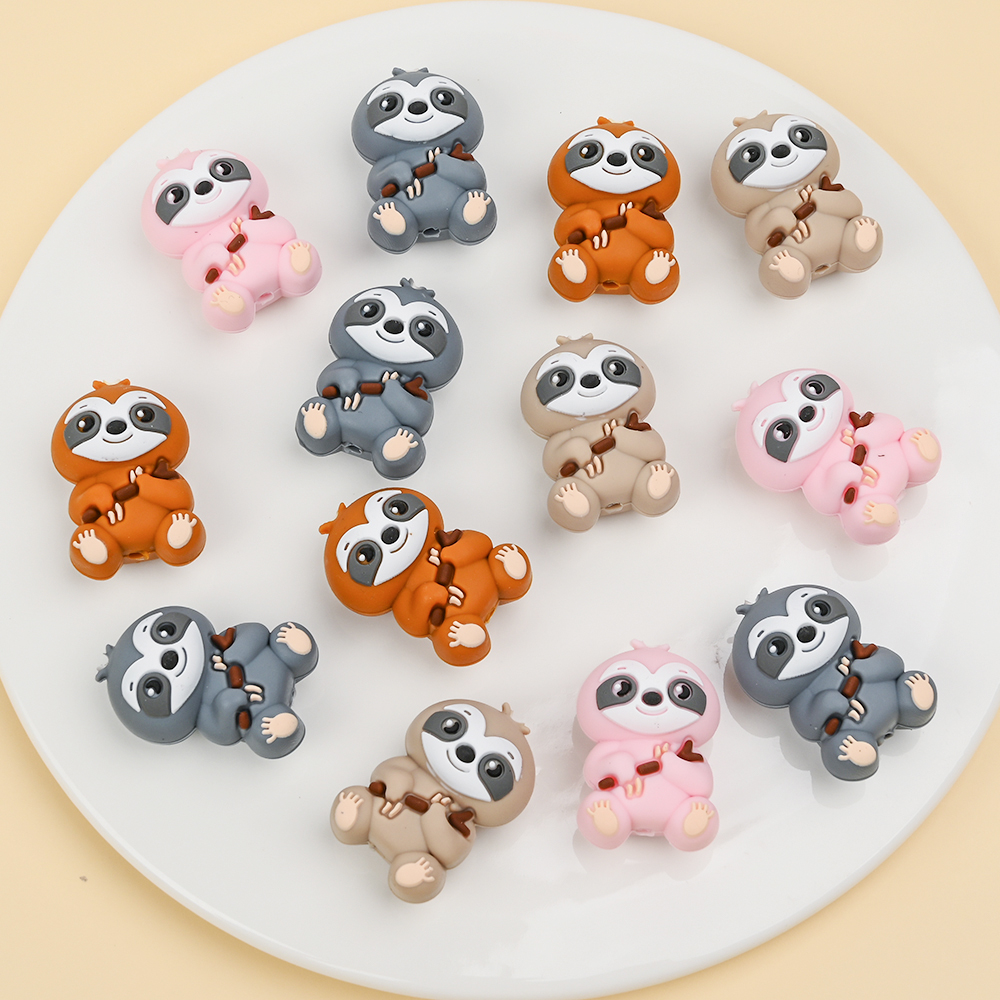 Baby Food Ideas - 4Pcs Food Grade Animal Silicone BeadsFor