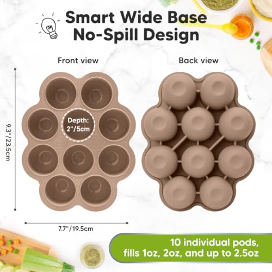KeaBabies Silicone Food Freeze - Baby Food Prep Containers ulasan dan harga