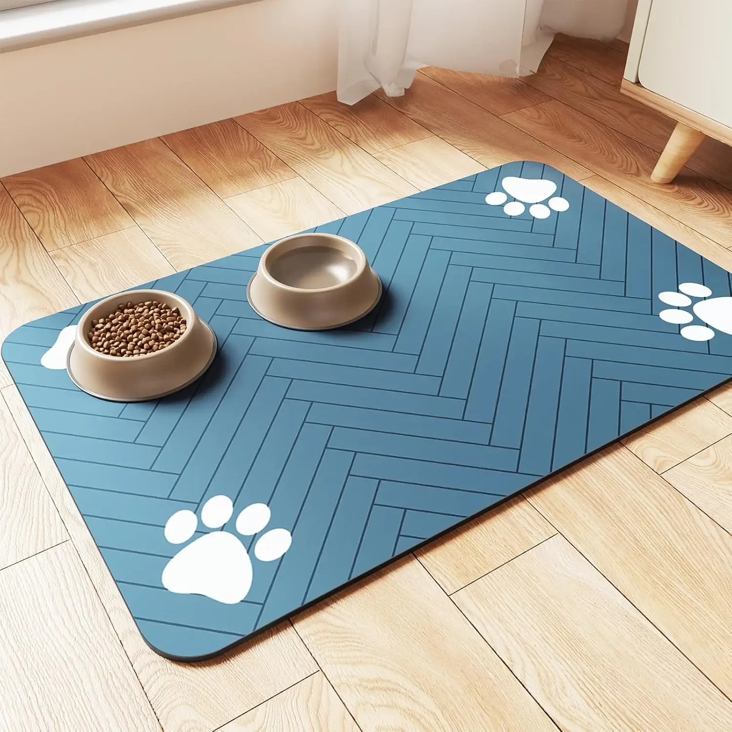 Pet Placemat Dog Food bowl Mat - Baby Food Cat ulasan dan harga