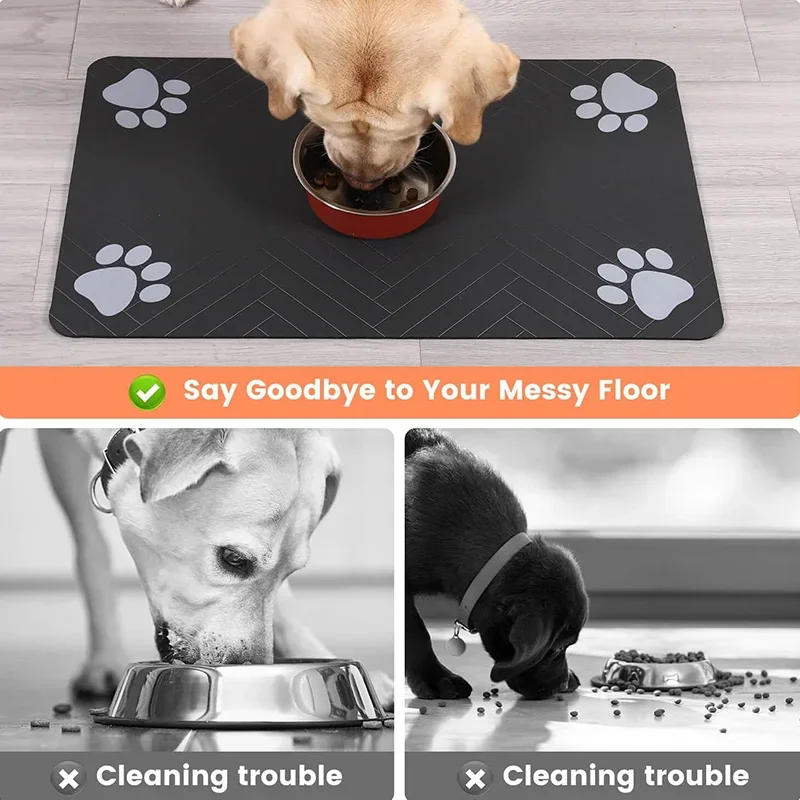Pet Placemat Dog Food bowl Mat - Baby Food Cat ulasan dan harga
