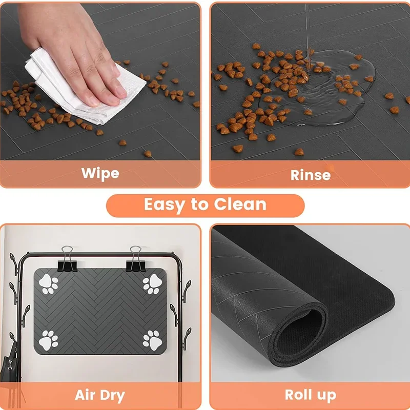 Pet Placemat Dog Food bowl Mat - Baby Food Cat ulasan dan harga