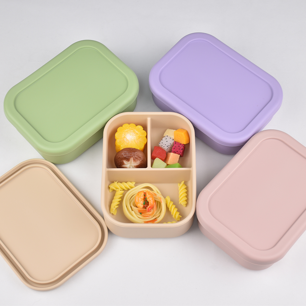 3-Compartment Food Grade Silic - Baby Food Prep Containers ulasan dan harga