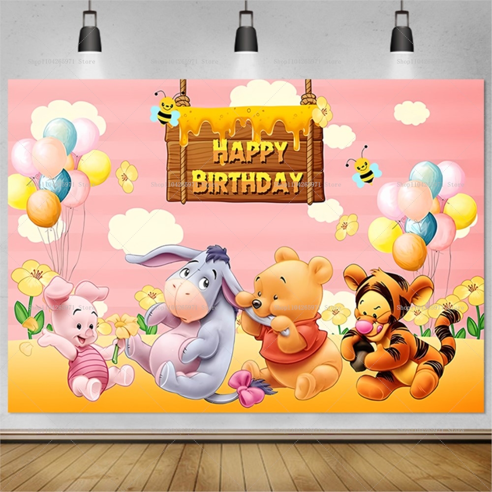 Disney Winnie the Pooh Backdro - Baby Food Ideas ulasan dan harga