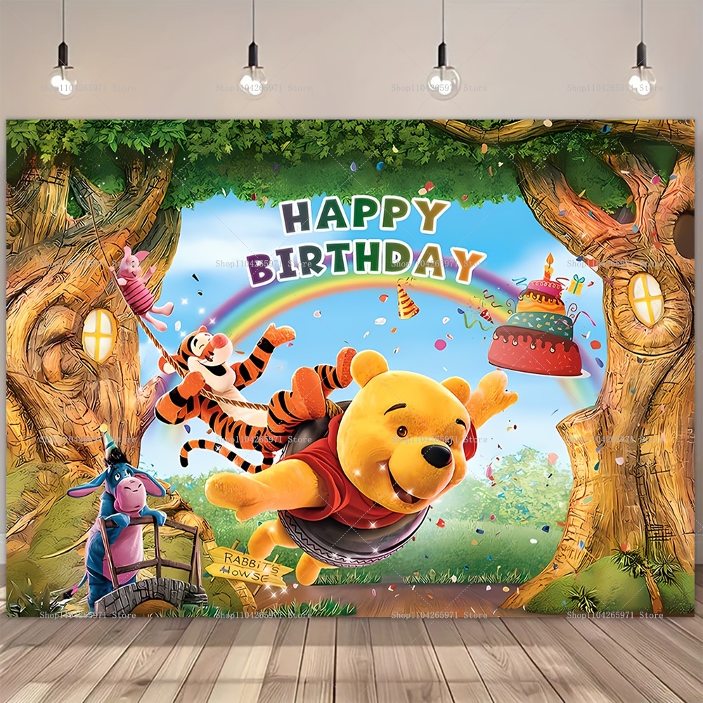 Disney Winnie the Pooh Backdro - Baby Food Ideas ulasan dan harga