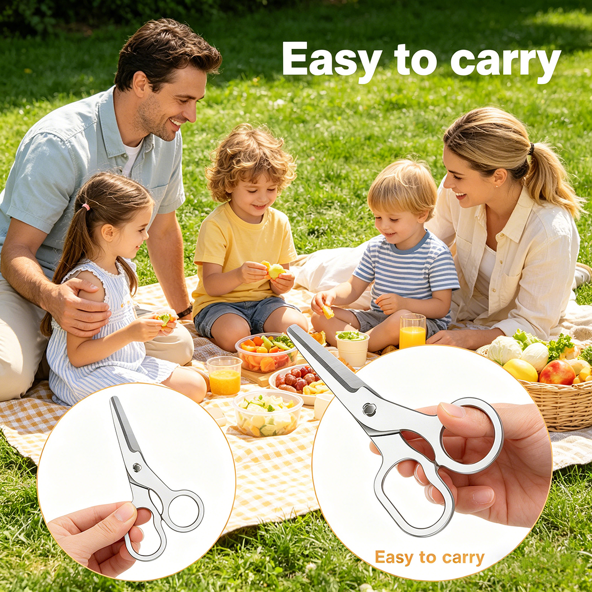Multi functional food scissors - Baby Food Scissors ulasan dan harga