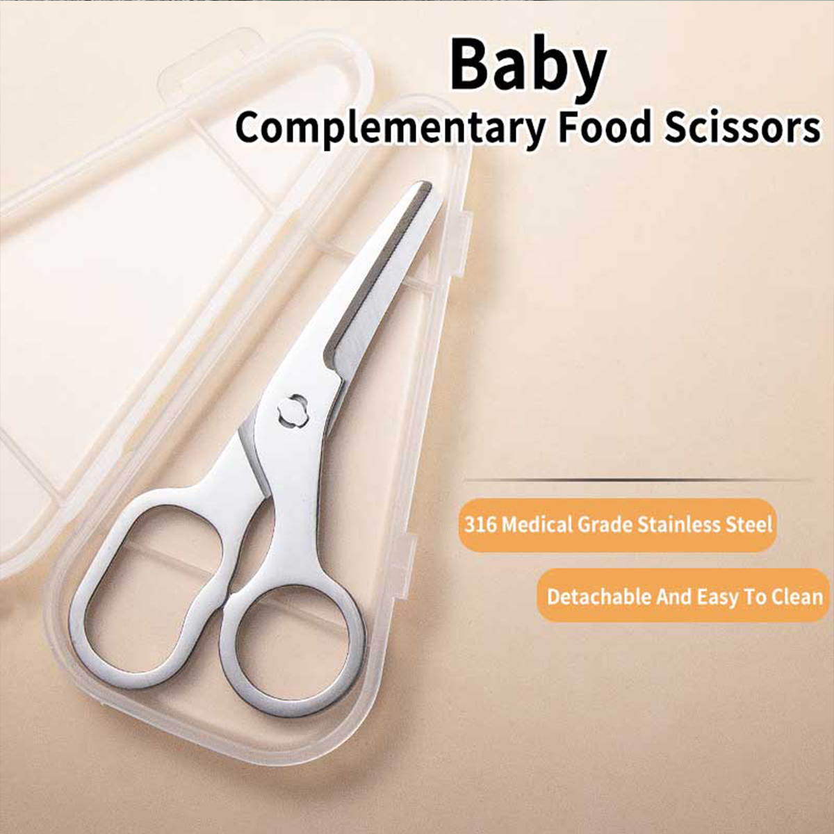 Multi functional food scissors - Baby Food Scissors ulasan dan harga