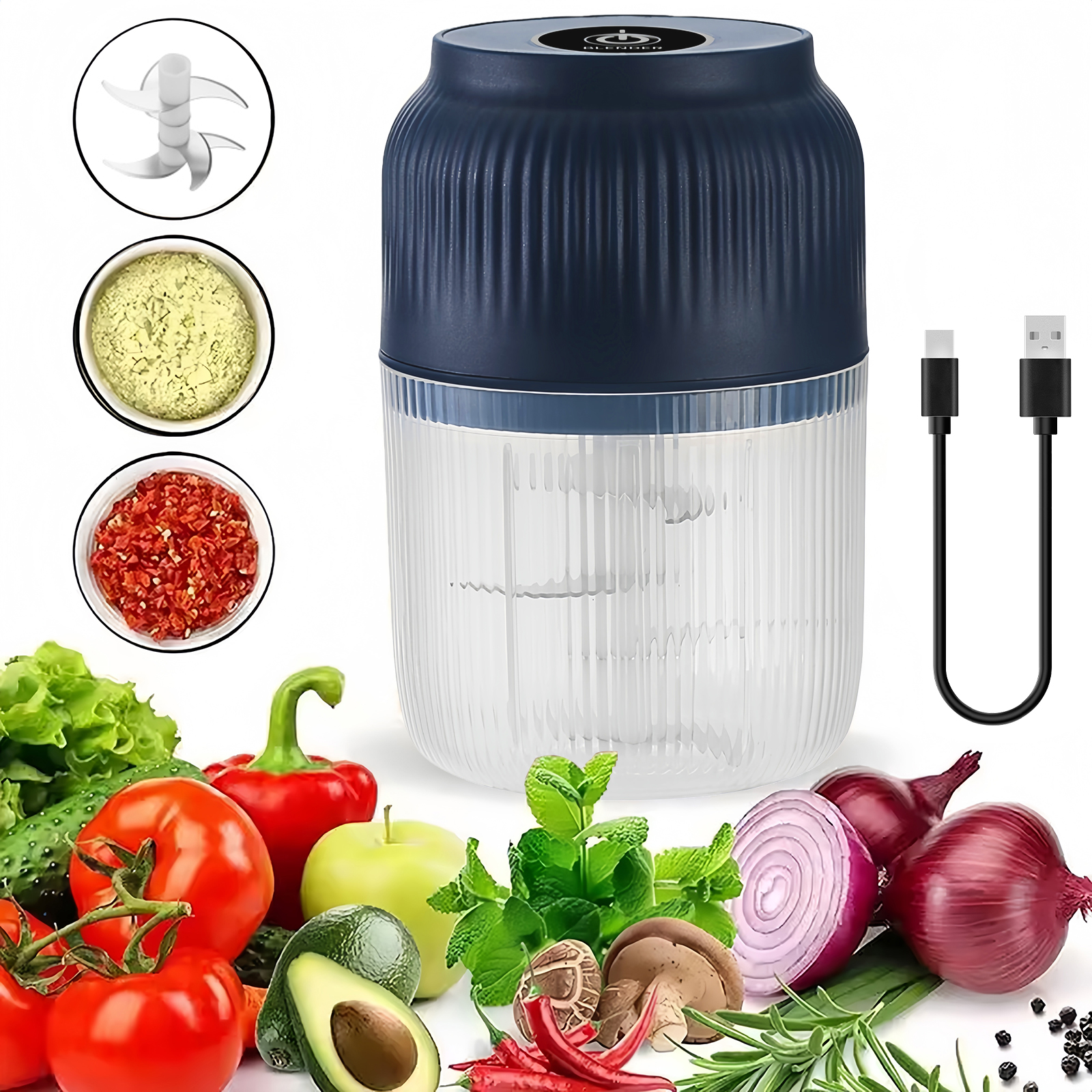 320ml Electric Mini Garlic Cho - Baby Food Zubereiter ulasan dan harga
