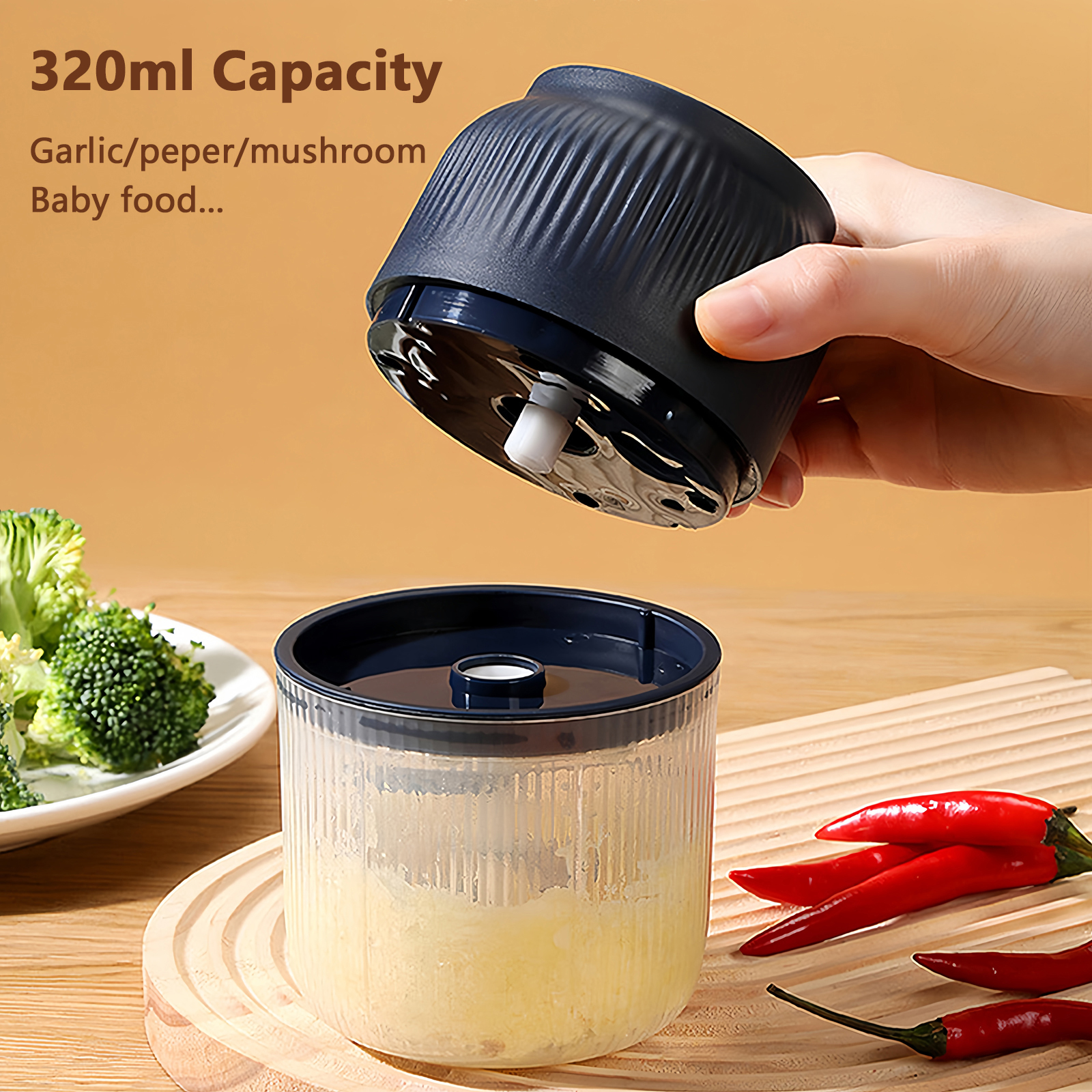 320ml Electric Mini Garlic Cho - Baby Food Zubereiter ulasan dan harga