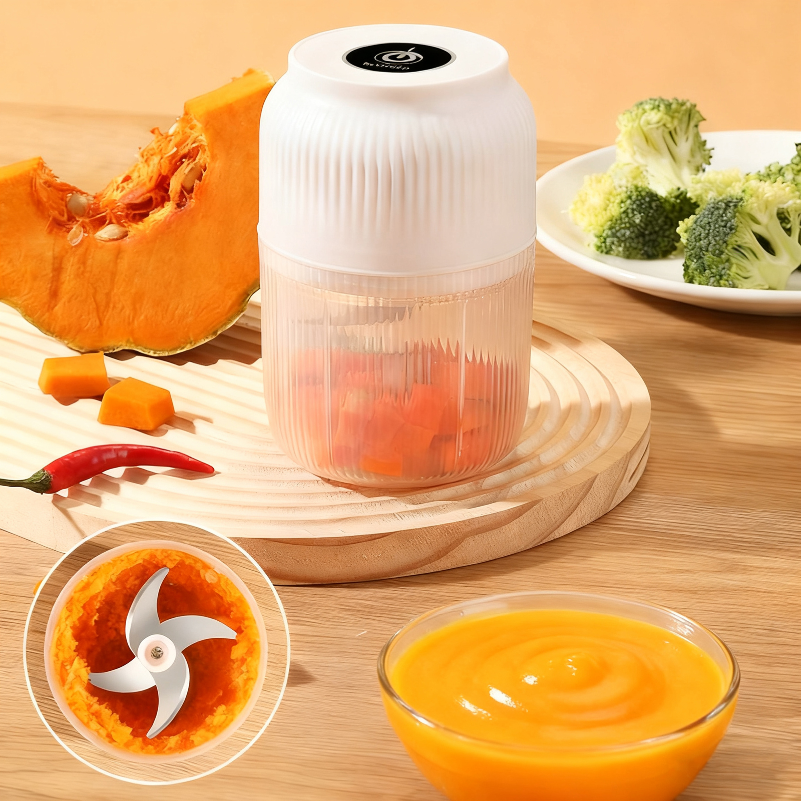 320ml Electric Mini Garlic Cho - Baby Food Zubereiter ulasan dan harga