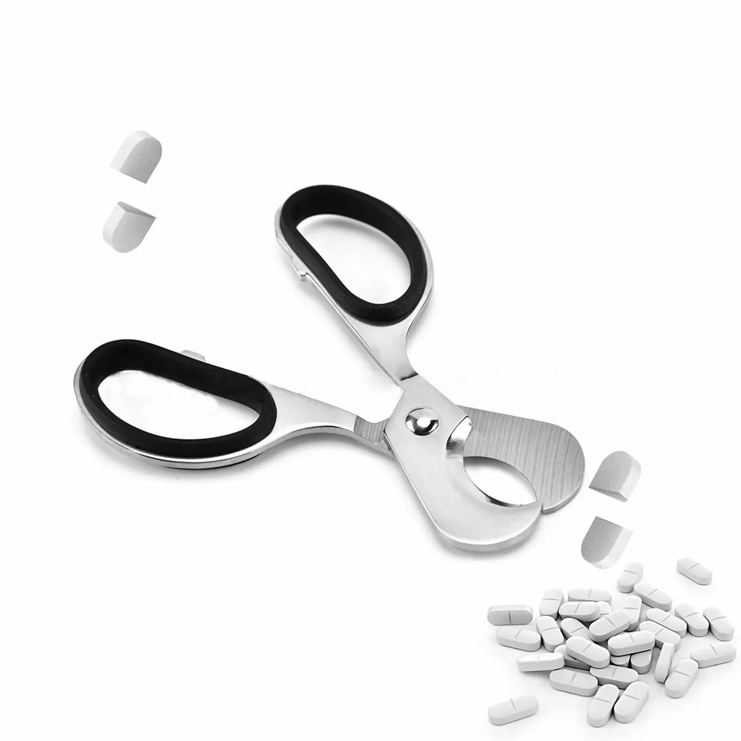 Pill Crusher with Pill Cutter  - Baby Food Scissors ulasan dan harga