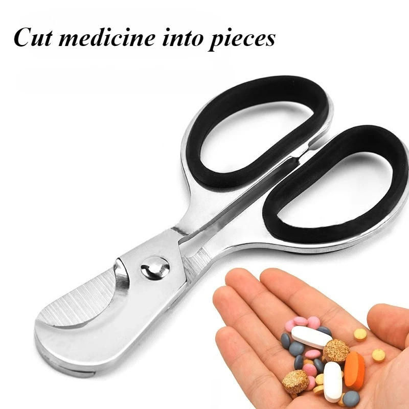 Pill Crusher with Pill Cutter  - Baby Food Scissors ulasan dan harga