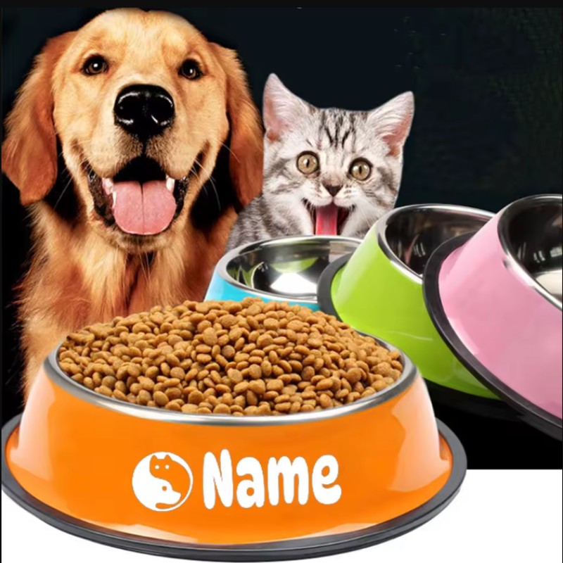 Custom Name Dog Cat Pet Bowl A - Baby Food Cat ulasan dan harga