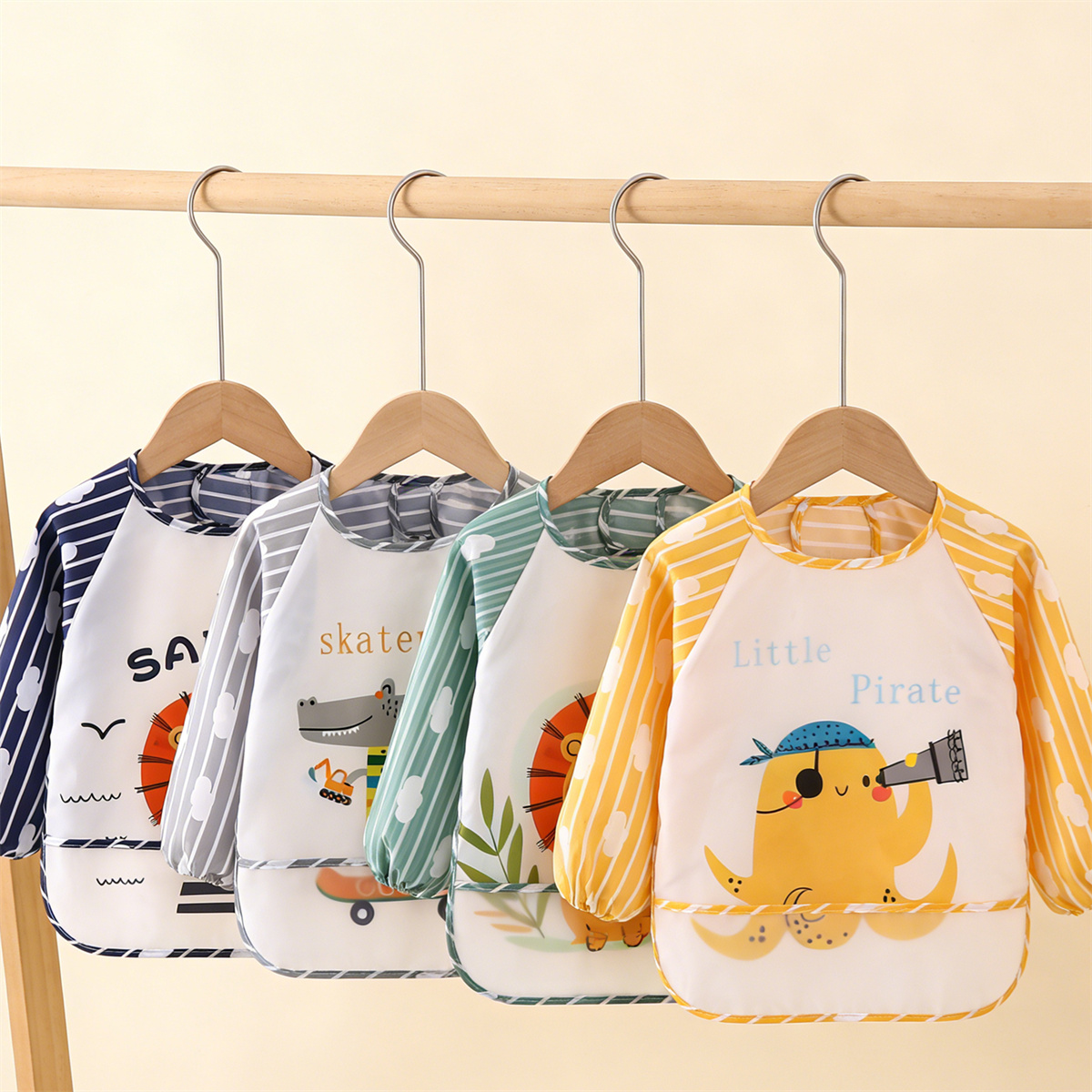 2pcs Waterproof Full Sleeve Ba - Baby Food Product ulasan dan harga