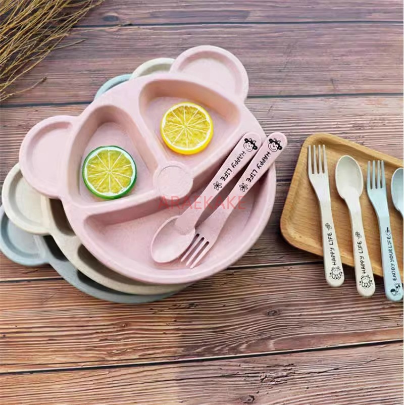 Children's Dining Plate Set Di - Baby Food Set ulasan dan harga