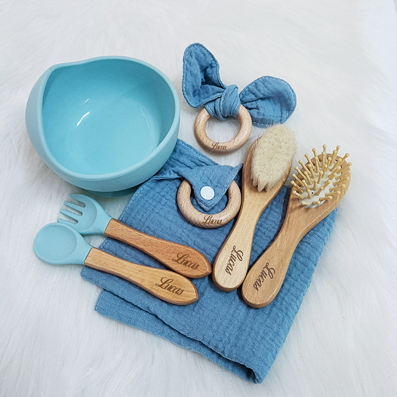 7PCS/Set Personalized Name Bab - Baby Food Set ulasan dan harga