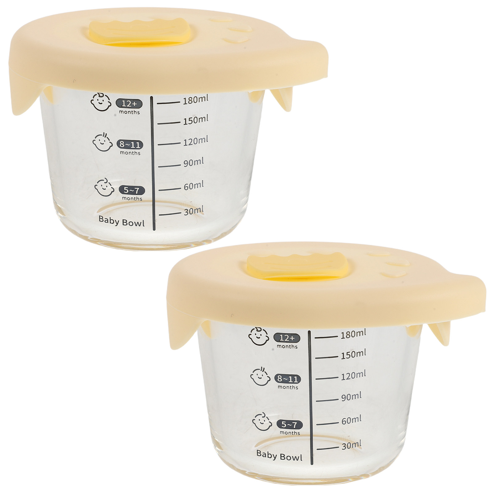 2Pcs Glass Baby Food Storage B - Baby Food Prep Containers ulasan dan harga
