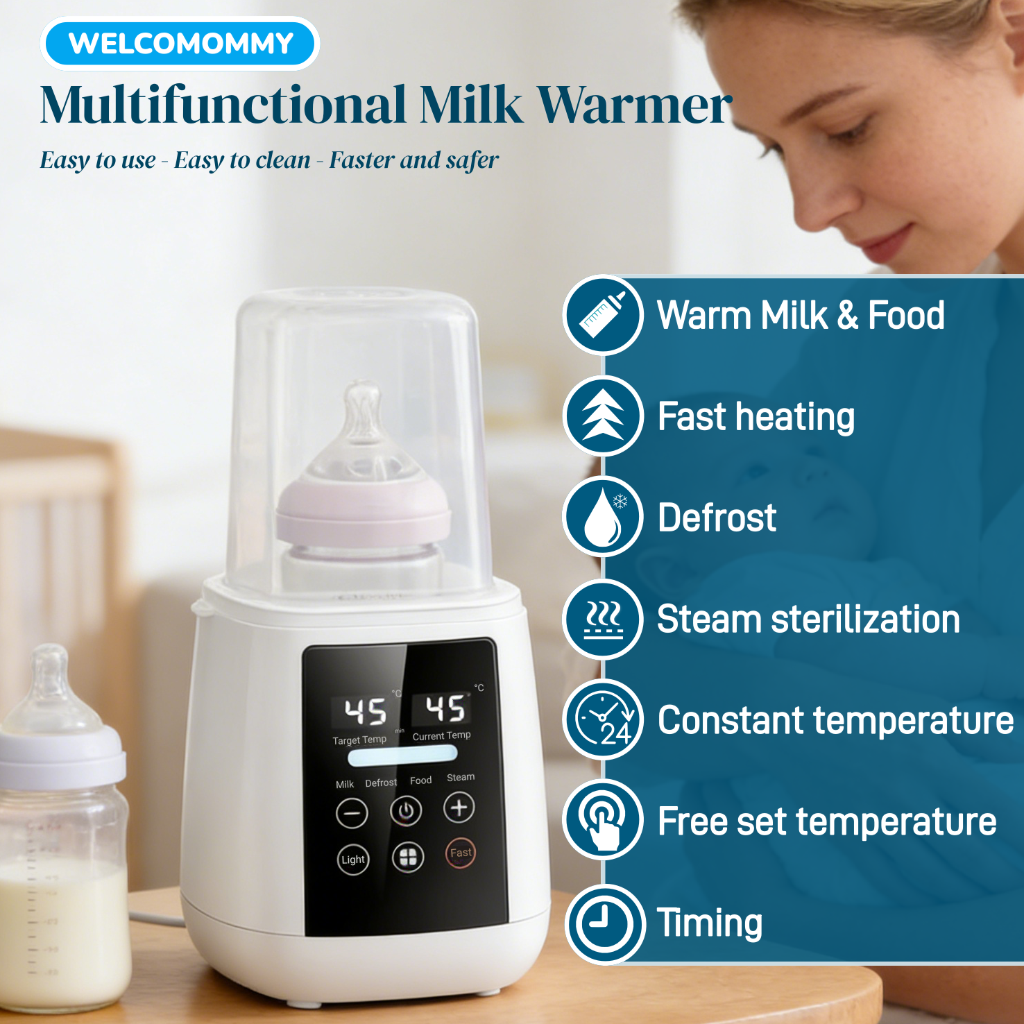6In1 Baby Bottle Breast Milk W - Baby Food Zubereiter ulasan dan harga