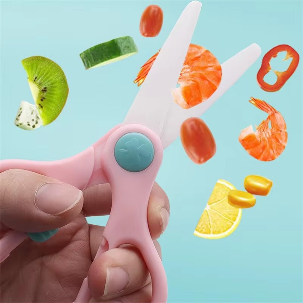 Baby Ceramic Food Shears Veget - Baby Food Scissors ulasan dan harga