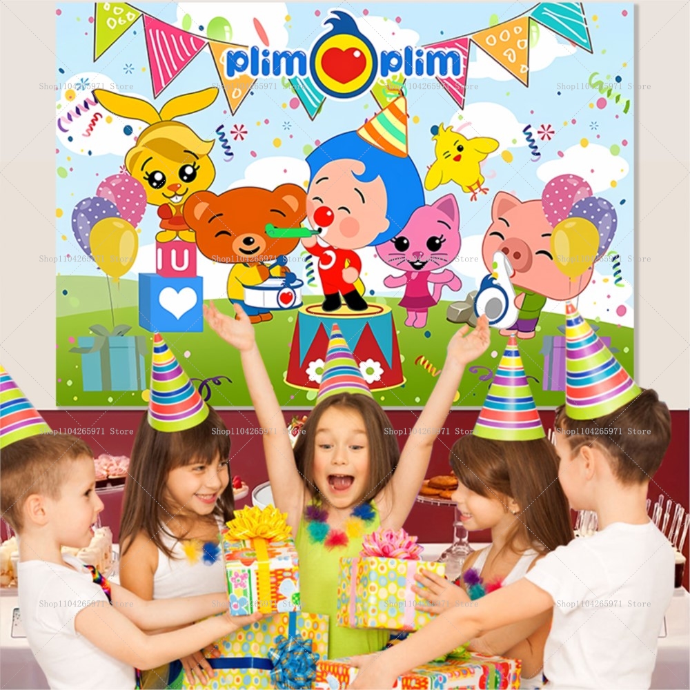 Cartoon Plim Background Childr - Baby Food Ideas ulasan dan harga