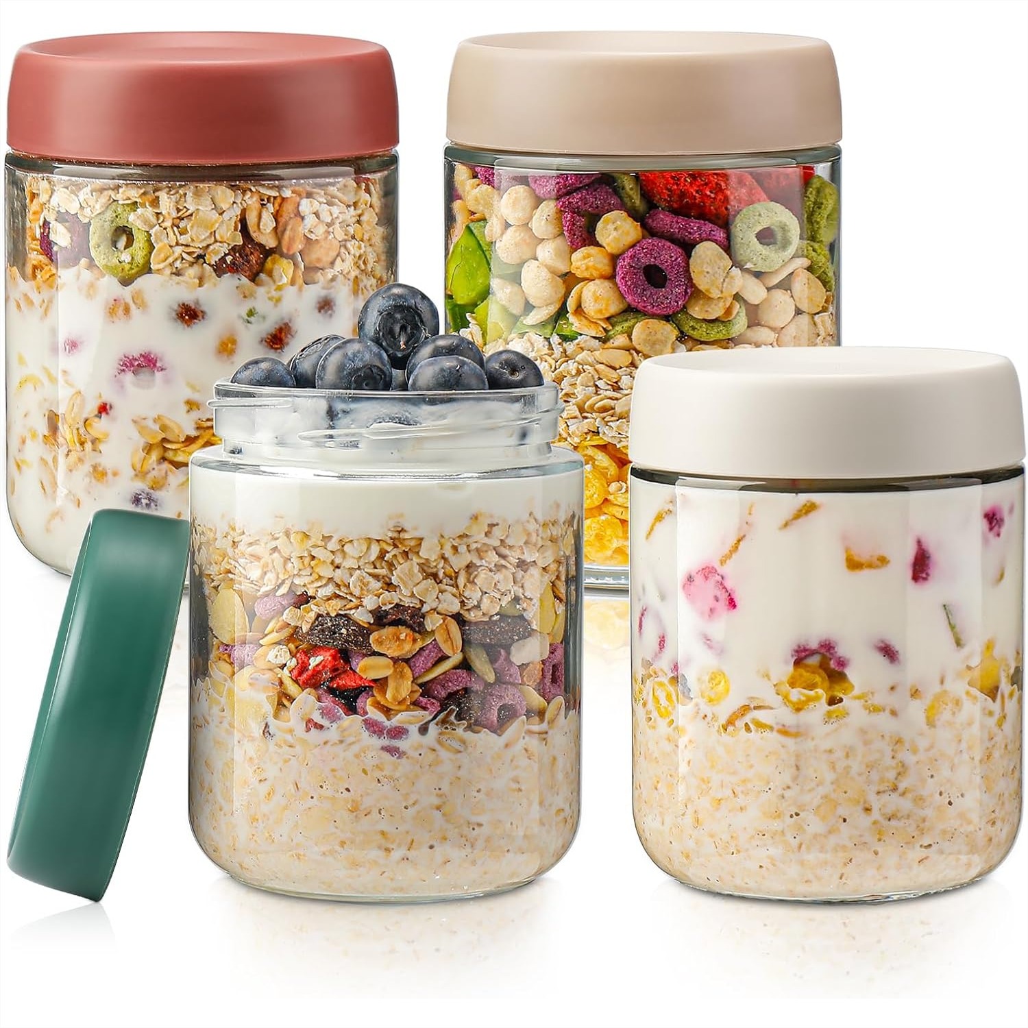 Glass Overnight Oats Container - Baby Food Product ulasan dan harga