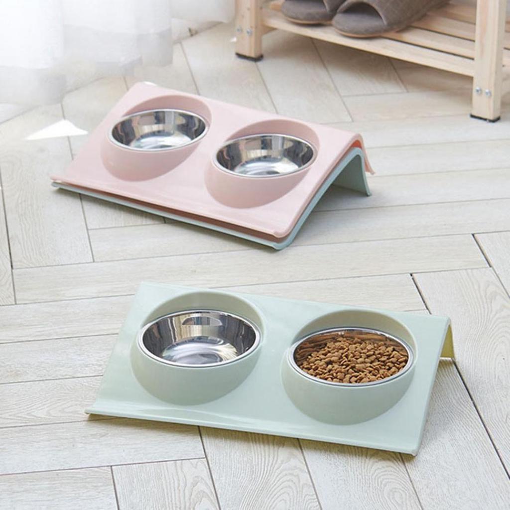Practical New Dual Bowl Design - Baby Food Cat ulasan dan harga