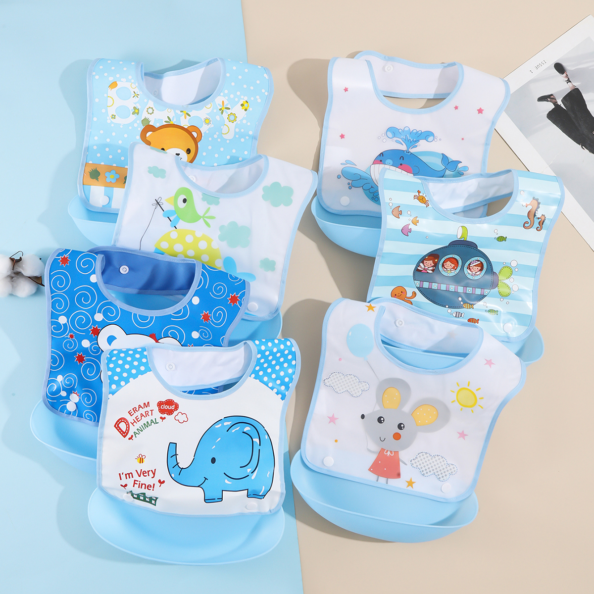 Baby food bib Baby waterproof  - Baby Food Set ulasan dan harga
