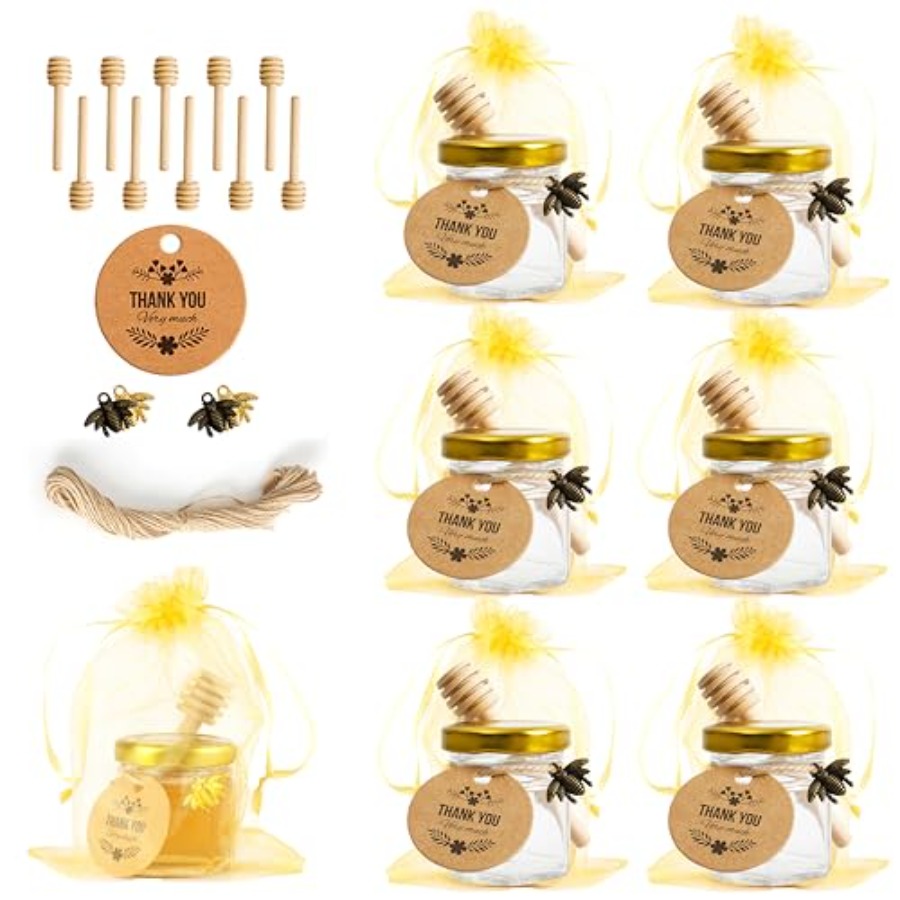 1.5oz 6Pack Mini Glass Hexagon - Baby Food Jar ulasan dan harga