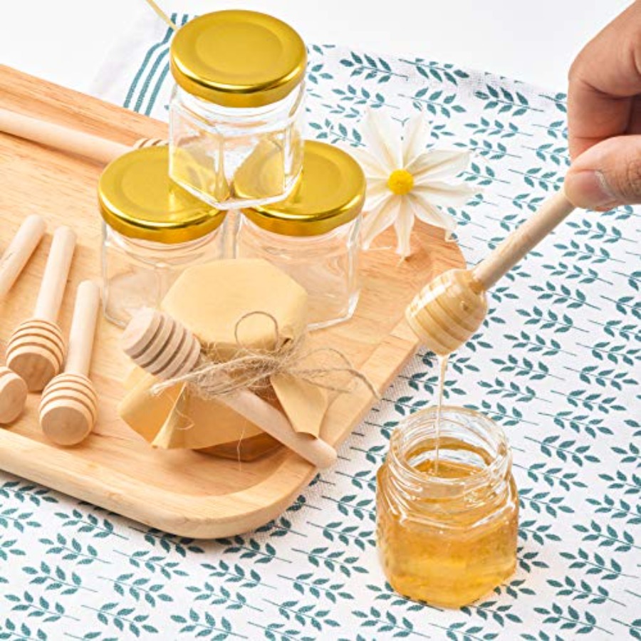 1.5oz 6Pack Mini Glass Hexagon - Baby Food Jar ulasan dan harga