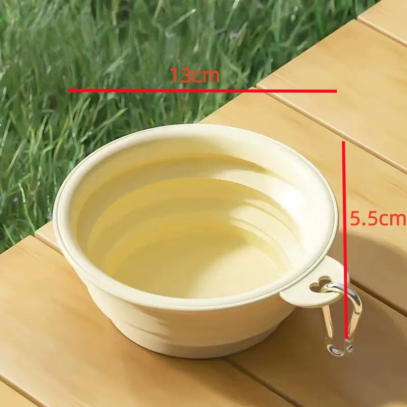 Foldable Pet Bowl, Portable Tr - Baby Food Cat ulasan dan harga