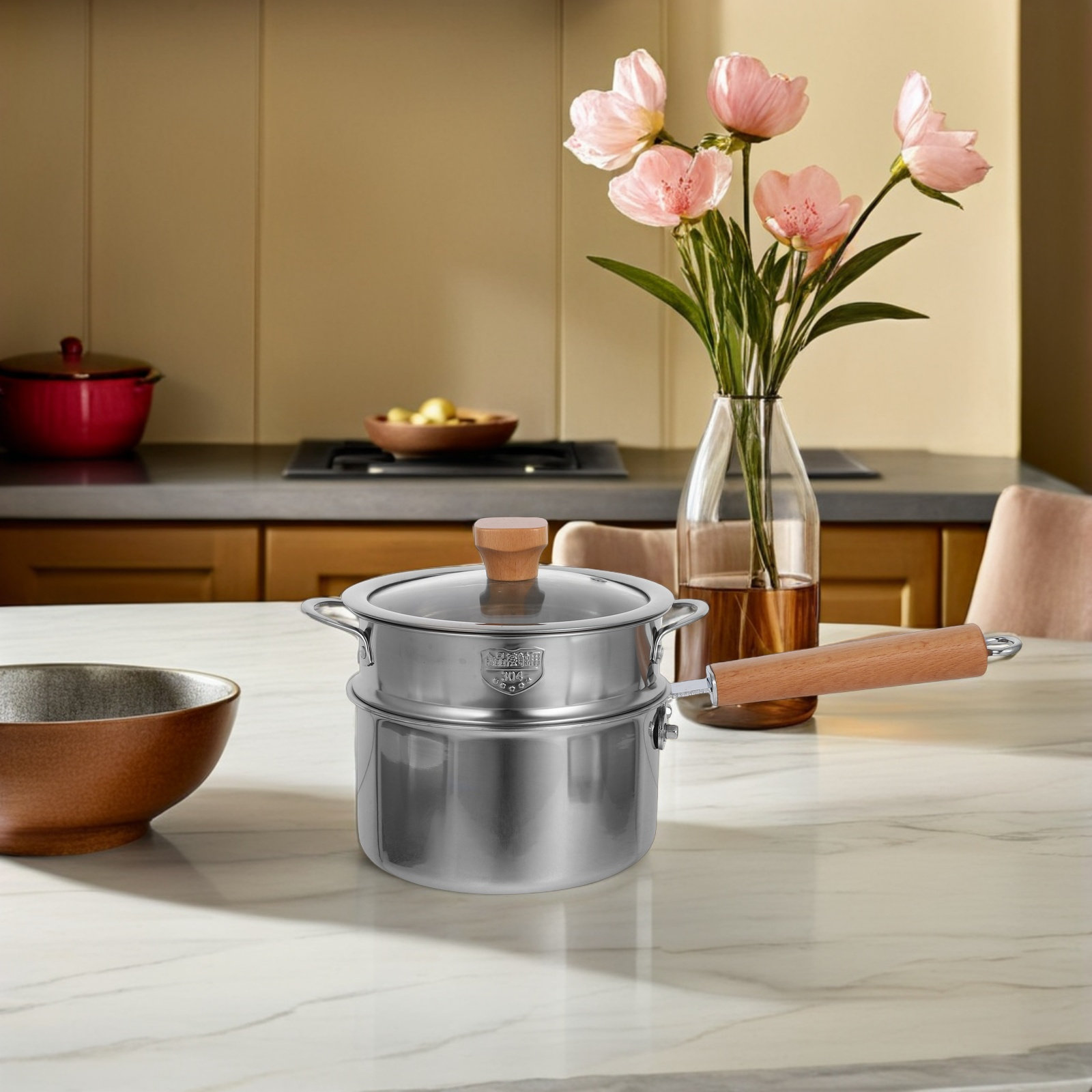 Stainless Steel Small Milk Pan - Baby Food Oil ulasan dan harga