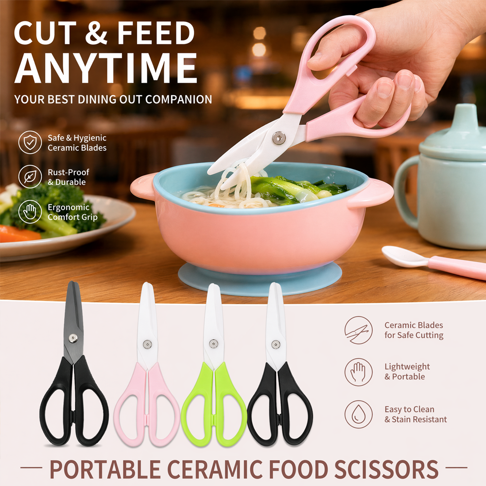8Inch Zirconia Ceramic Blade B - Baby Food Scissors ulasan dan harga